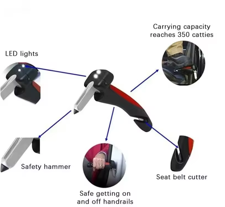 The 7 Health™ 5-in-1 Multipurpose Car Handle