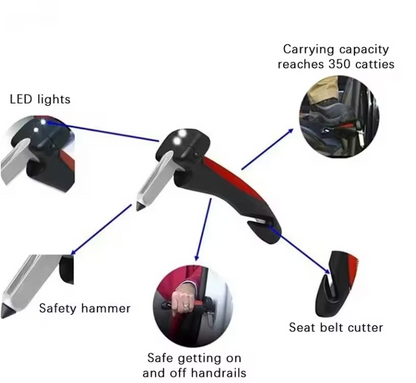 The 7 Health™ 5-in-1 Multipurpose Car Handle